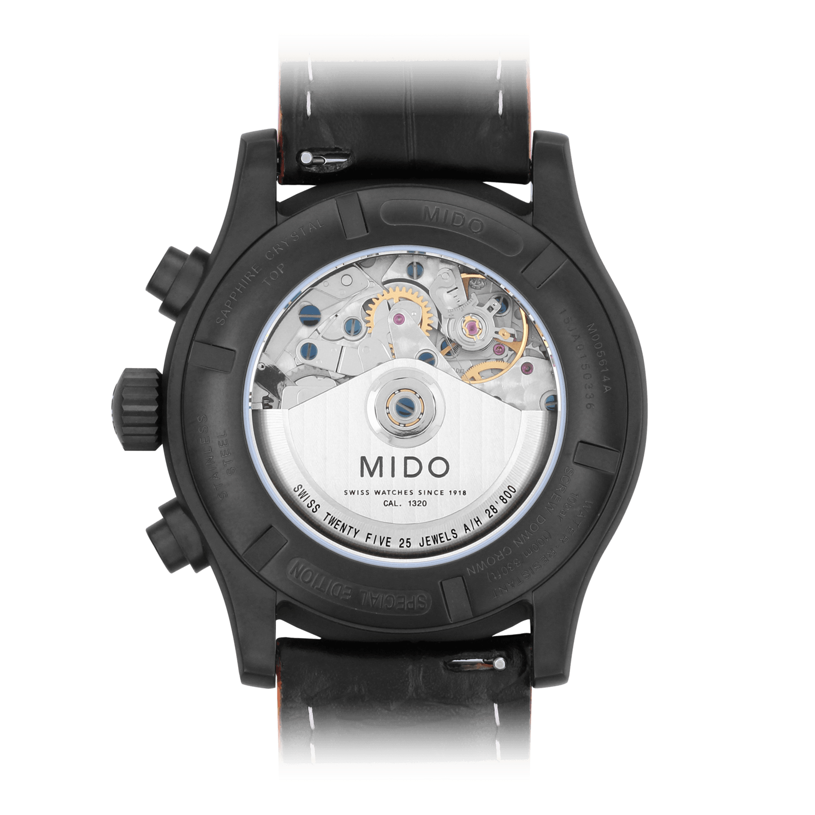 Mido Multifort Special Edition Chrono Black PVD Case Men's Watch M0056143605122