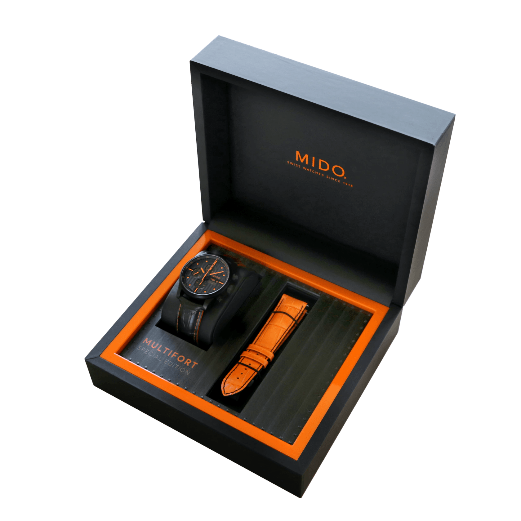 Mido Multifort Special Edition Chrono Black PVD Case Men's Watch M0056143605122
