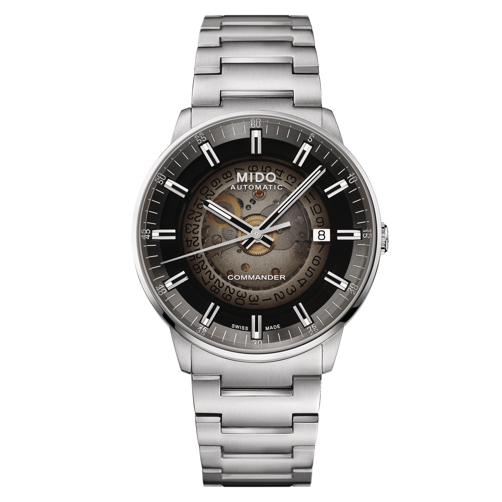 Mido Commander Gradient Automatic Skeleton Dial Men's Watch M0214071141100