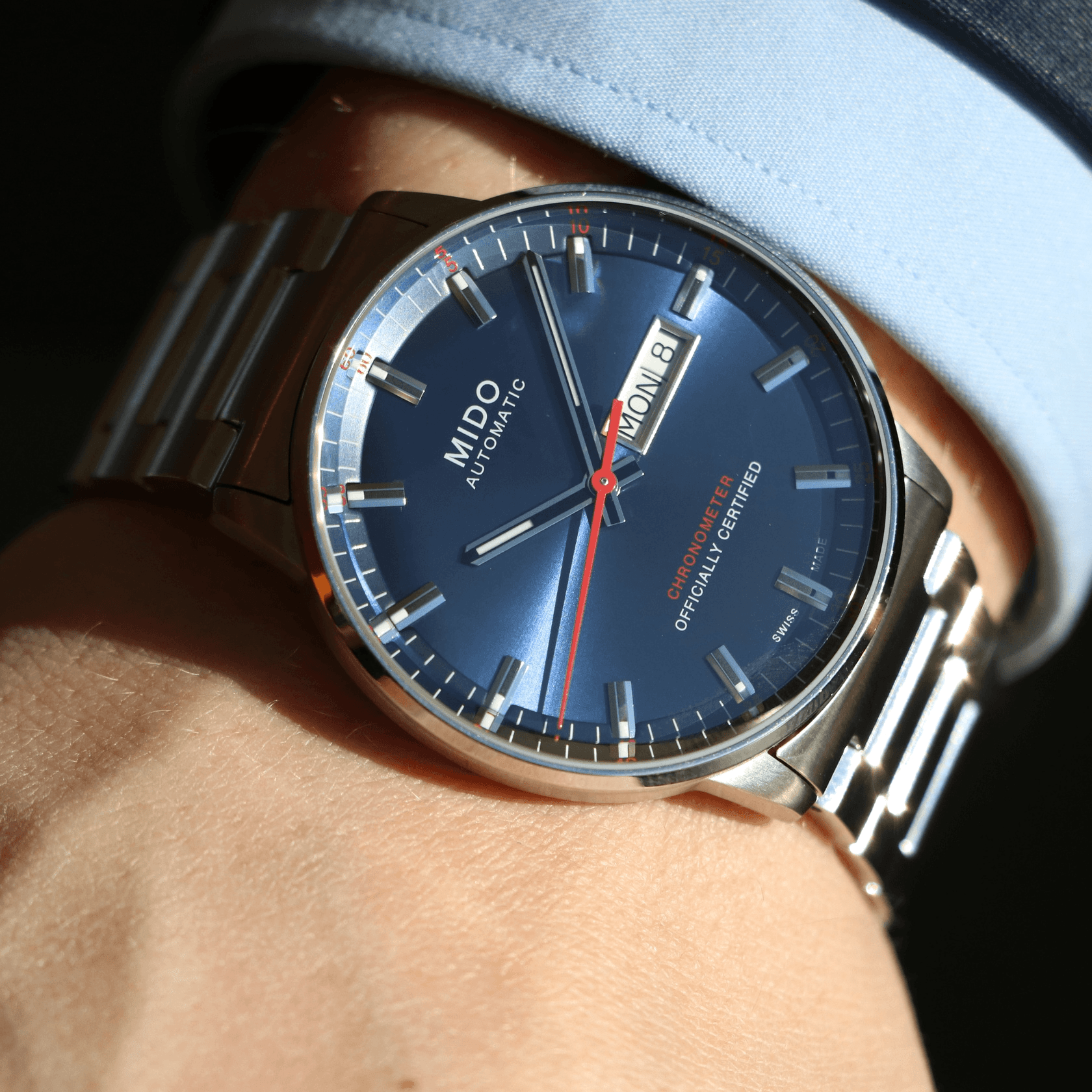 Mido Commander Chronometer Blue Dial Men's Watch M0214311104100