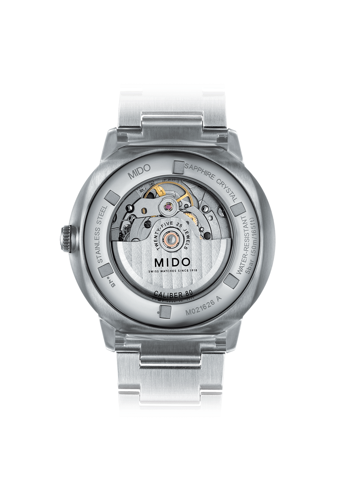 Mido Commander Big Date Anthracite Dial Steel Men's Watch M0216261106100