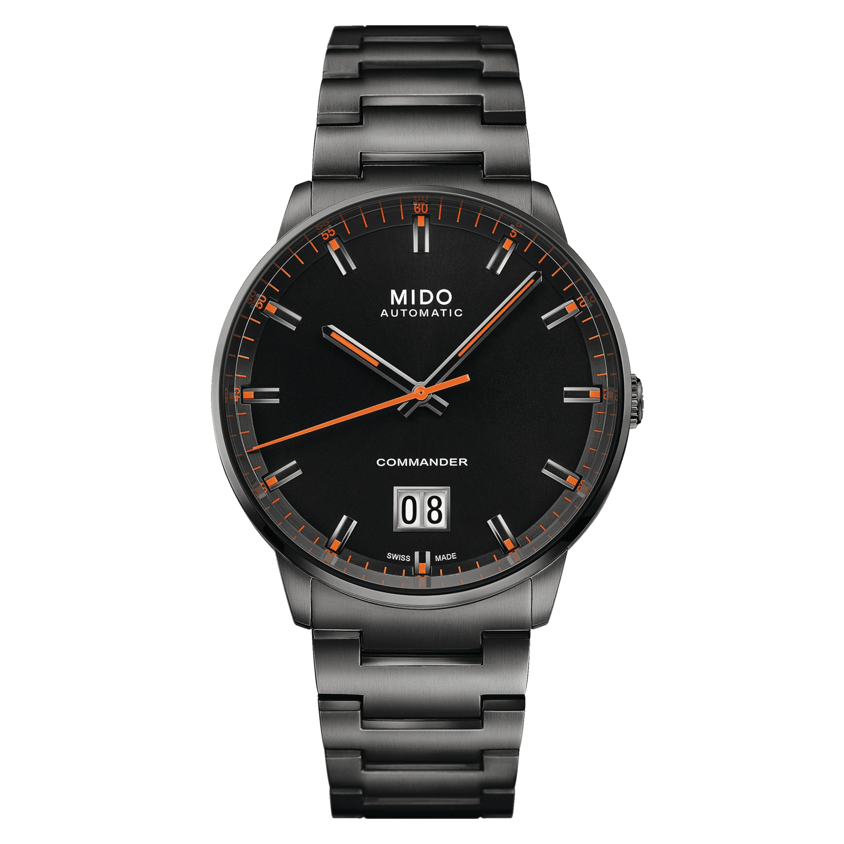Mido Commander Big Date Black PVD Steel Men's Watch M0216263305100