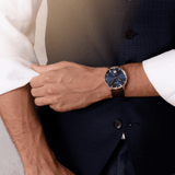 Mido Commander Big Date Rose Gold Blue Dial Men's Watch M0216263604100
