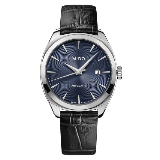 Mido Belluna Royal Blue Guilloche Dial Men's Watch M0245071604100