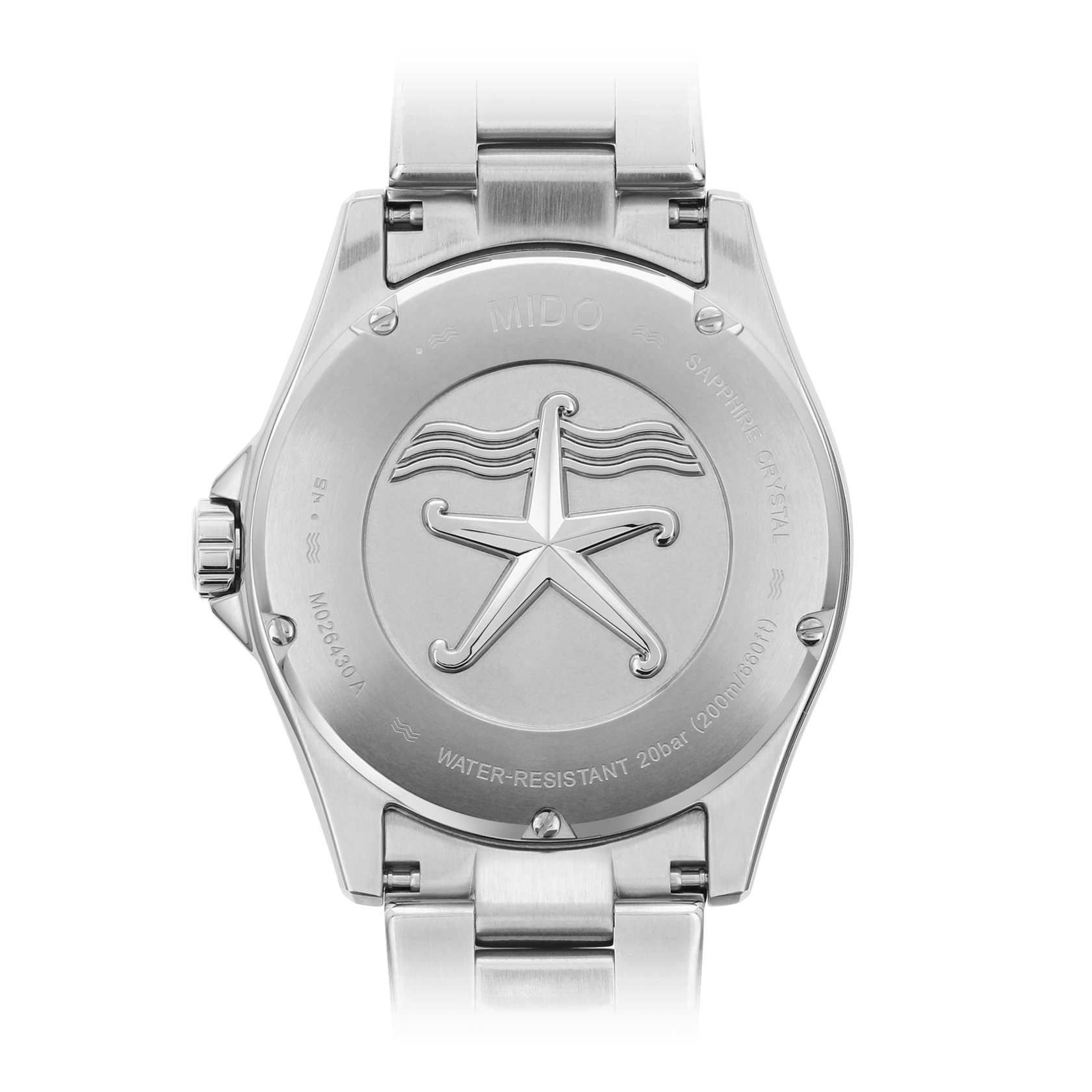 Mido Ocean Star 200 Black Dial Stainless Steel Men's Watch M0264301105100