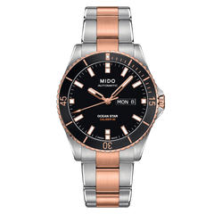 Mido Ocean Star 200 Black Dial Two-Tone Steel Men's Watch M0264302205100
