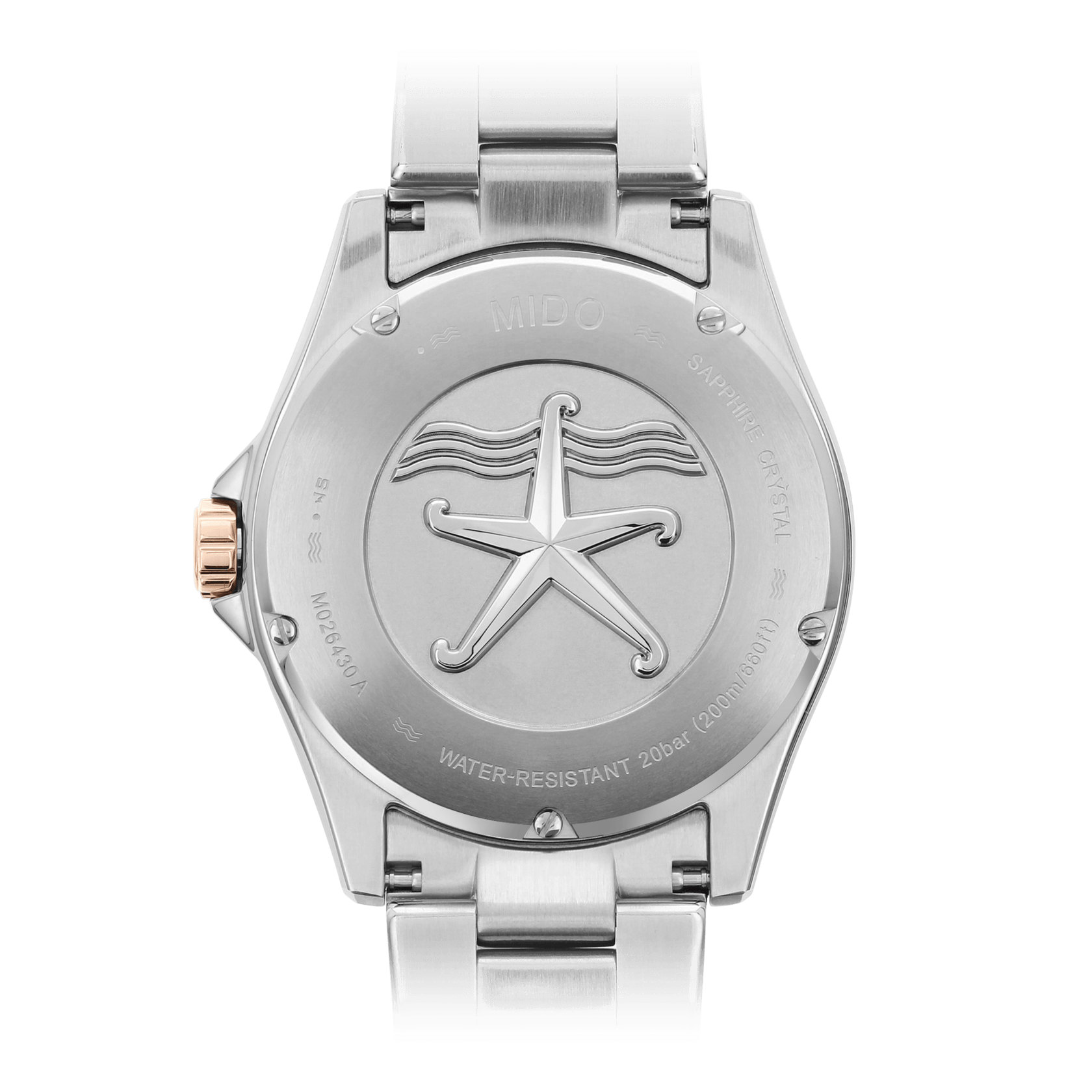 Mido Ocean Star 200 Black Dial Two-Tone Steel Men's Watch M0264302205100