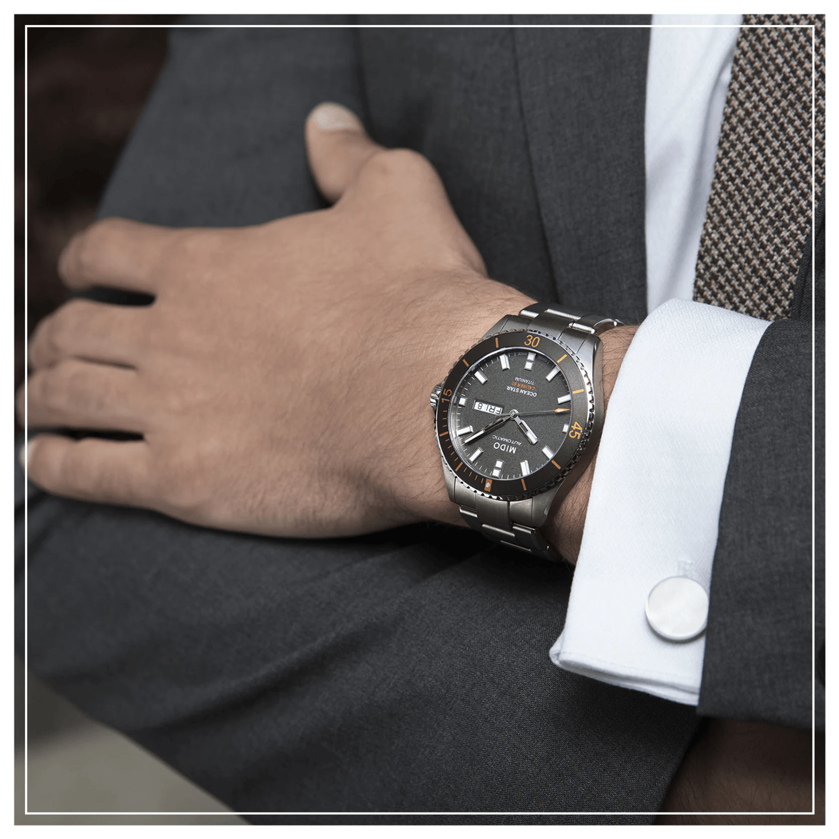 Mido Ocean Star 200 Titanium Anthracite Dial Men's Watch M0264304406100