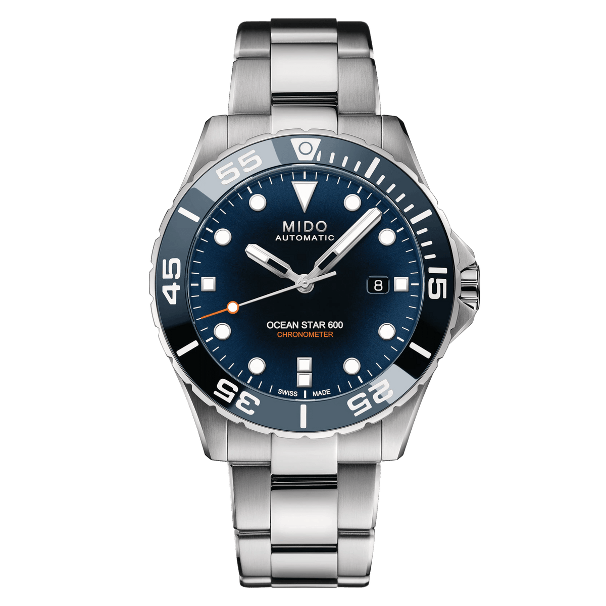 Mido Ocean Star 600 Chronometer Blue Dial Men's Watch M0266081104101