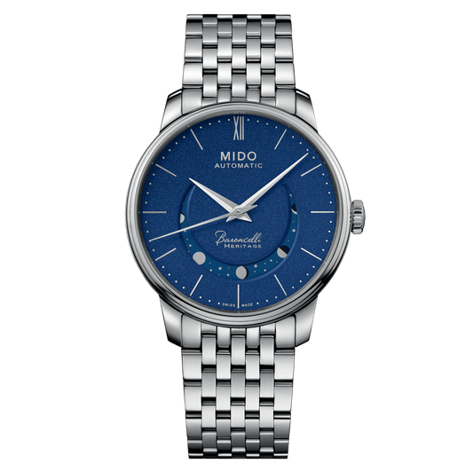 Mido Baroncelli Smiling Moon Blue Dial Men's Watch M0274071104000