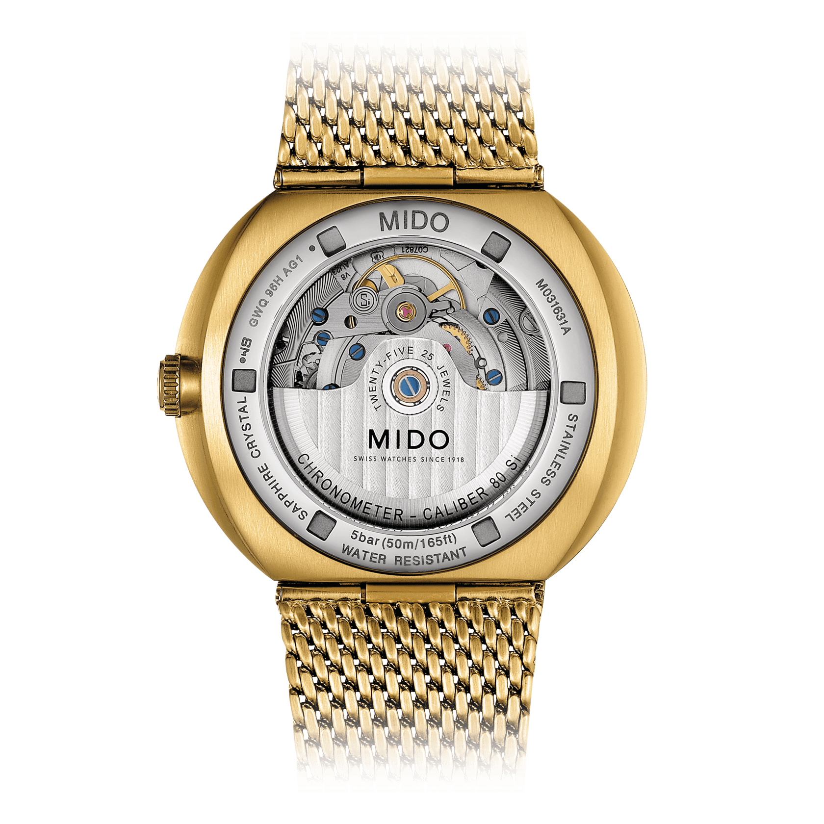 Mido Commander Icone COSC Chronometer Yellow Gold Men's Watch M0316313302100