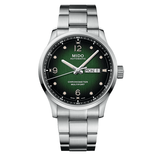 Mido Multifort M Chronometer Green Gradient Steel Men's Watch M0384311109700