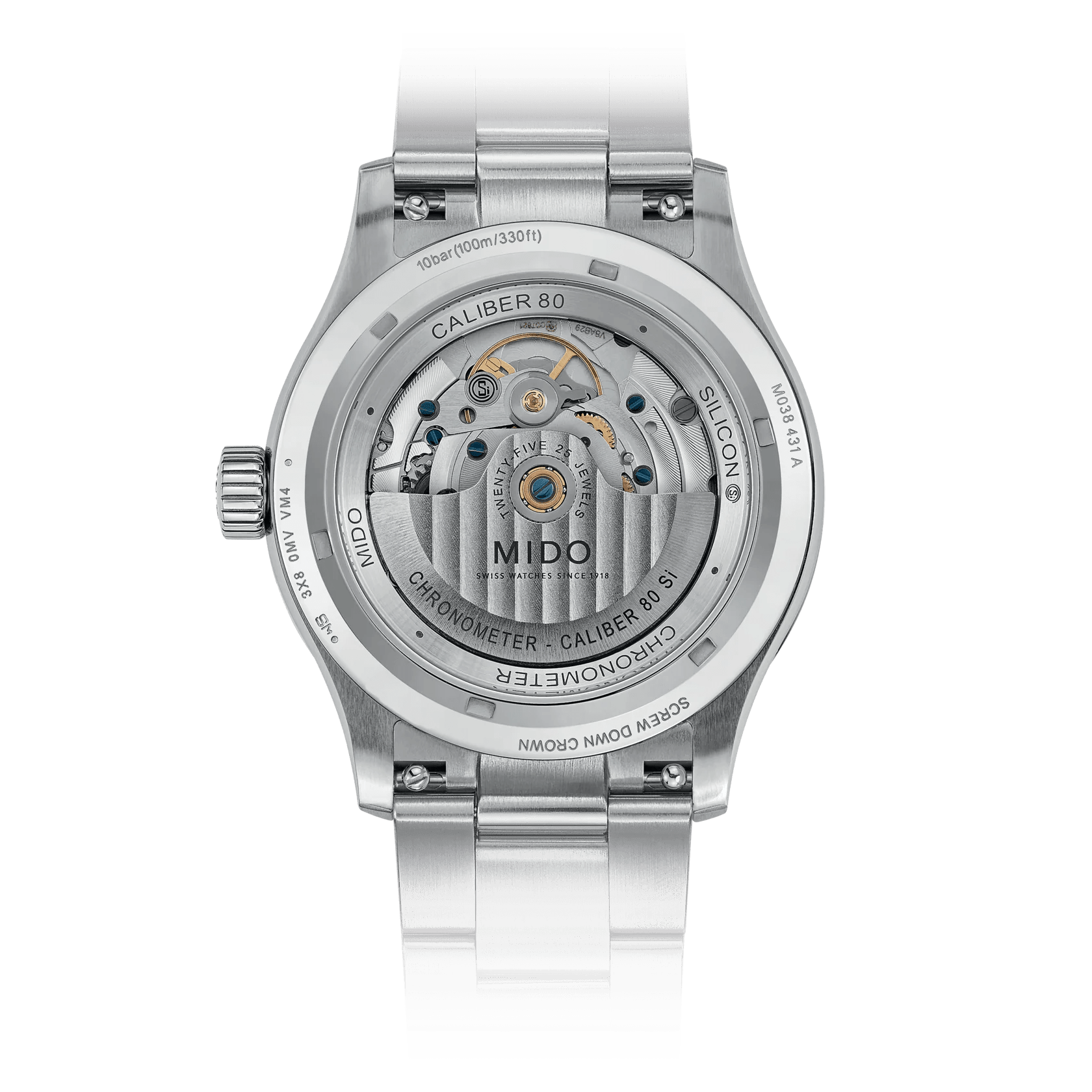 Mido Multifort M Chronometer Green Gradient Steel Men's Watch M0384311109700