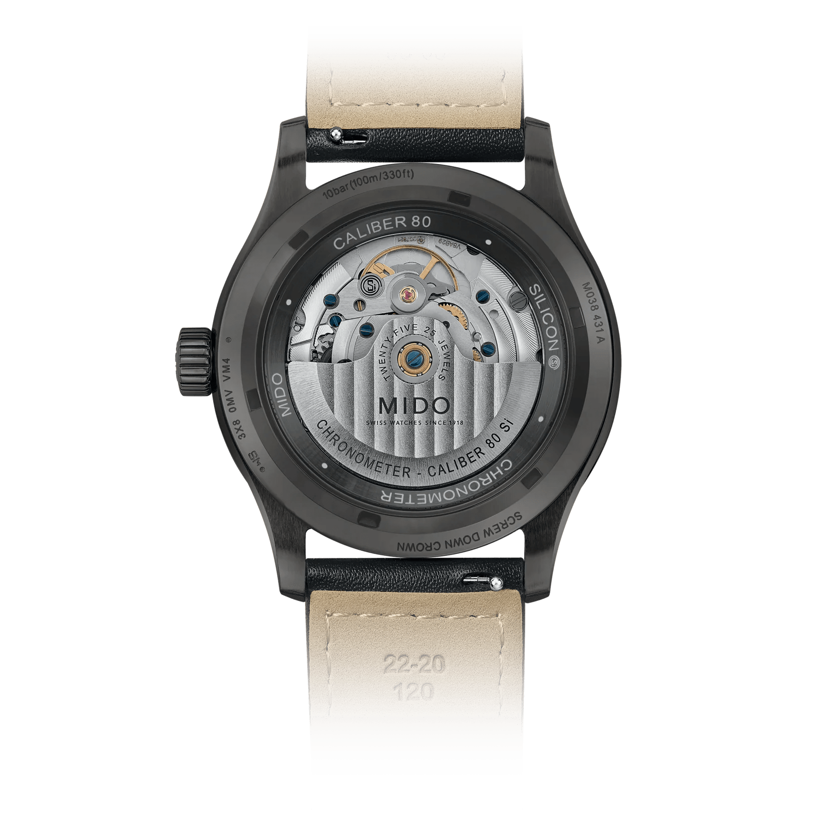 Mido Multifort M Chronometer PVD Coated Men's Watch M0384313605700