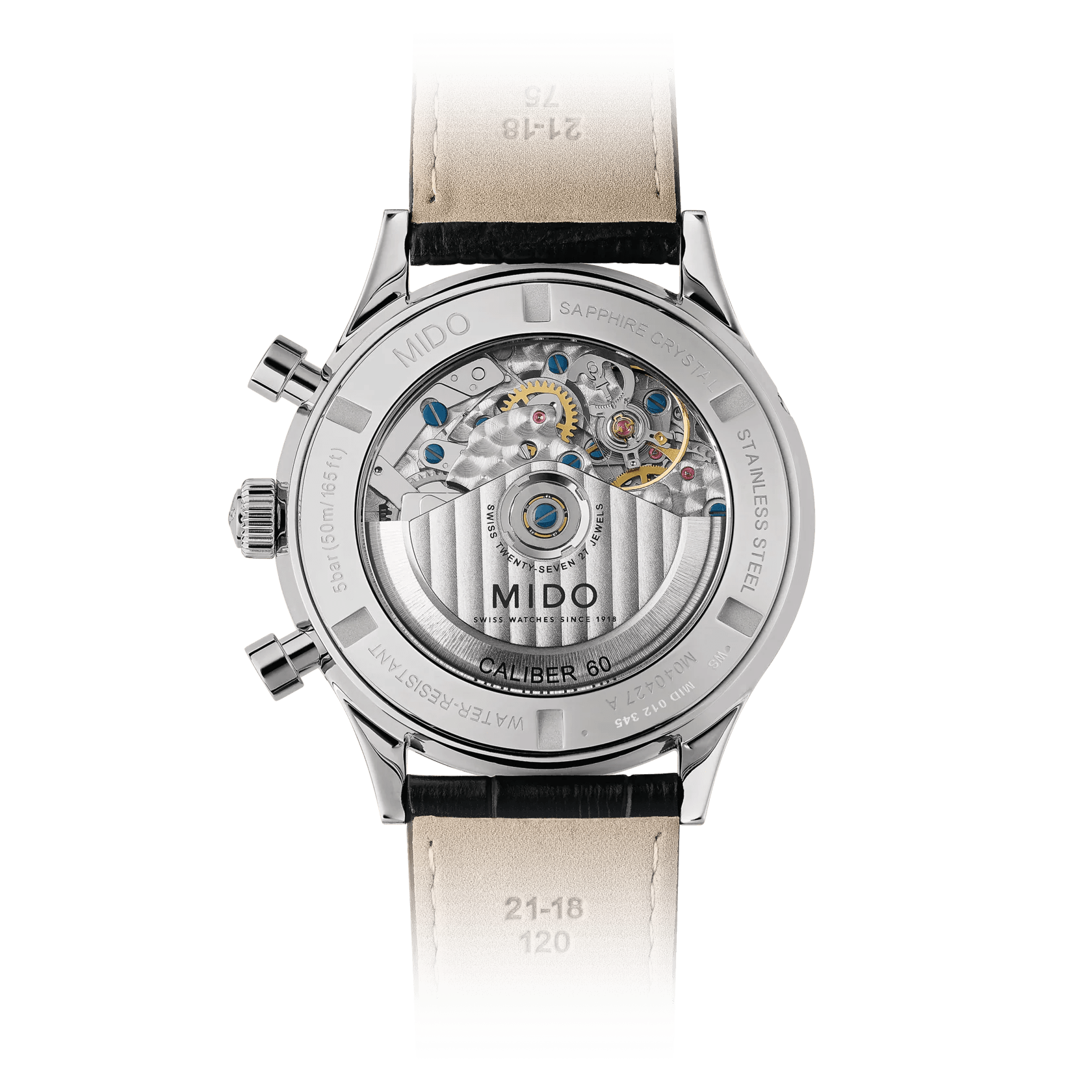 Mido Multifort Patrimony Chronograph Black Dial Men's Watch M0404271605200