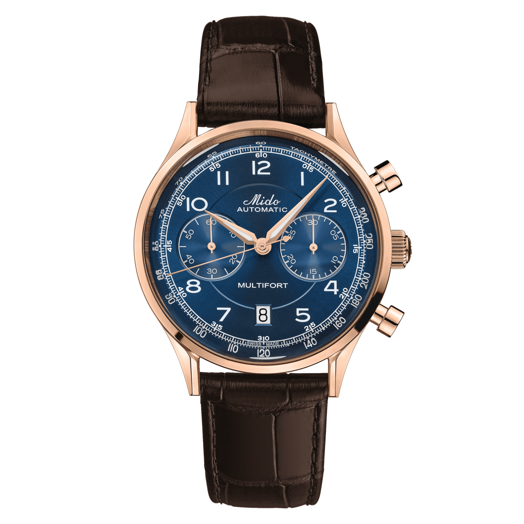 Mido Multifort Patrimony Chronograph Blue Dial Men's Watch M0404273604200