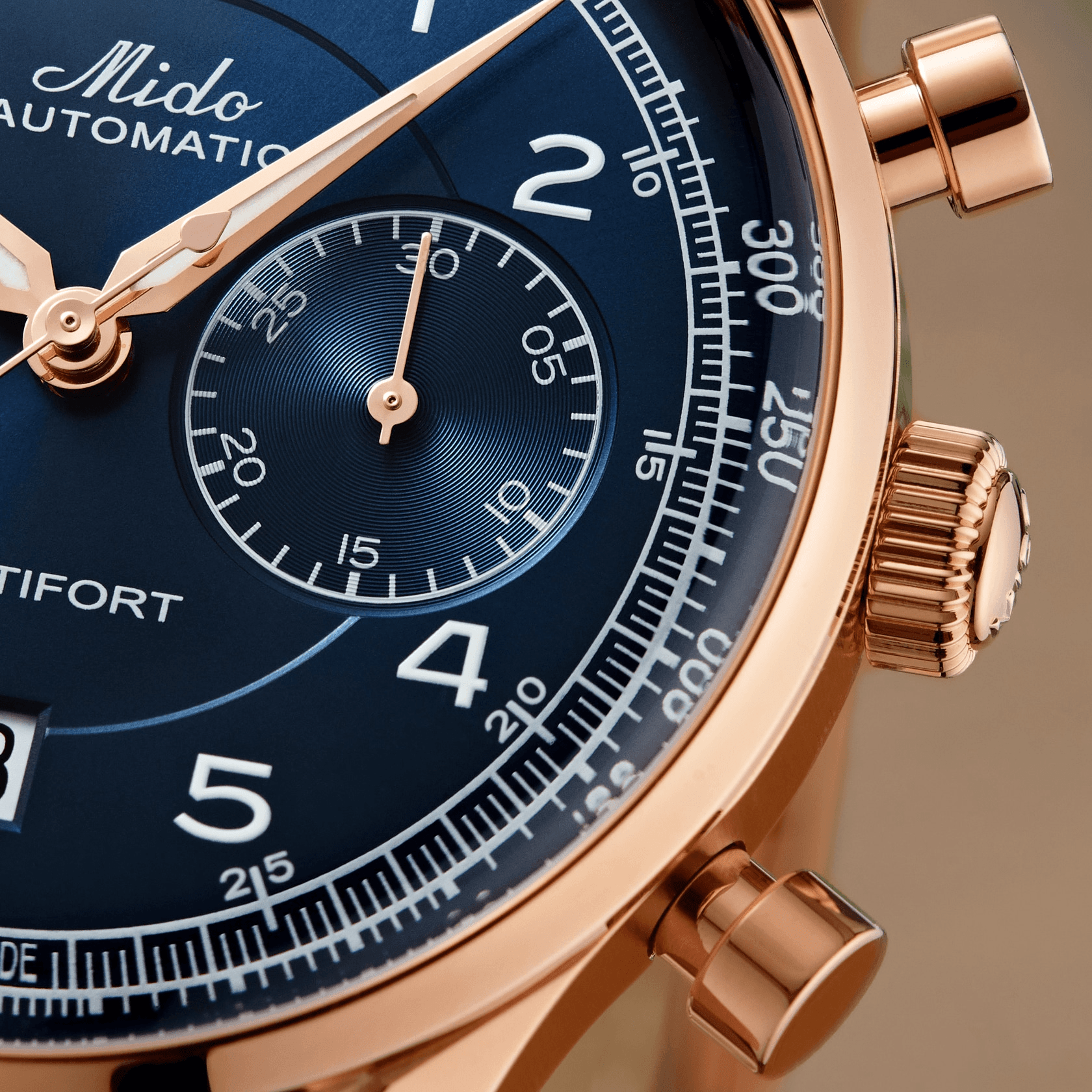Mido Multifort Patrimony Chronograph Blue Dial Men's Watch M0404273604200