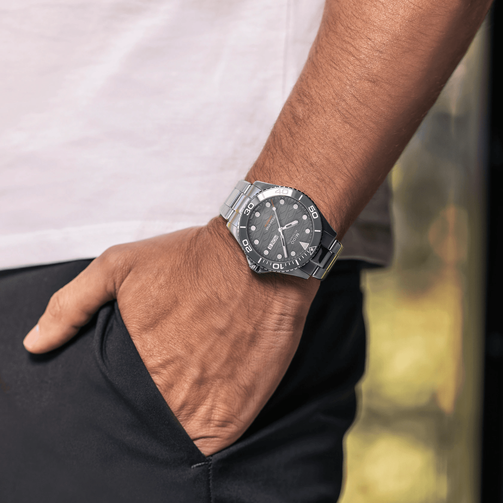 Mido Ocean Star 200C Grey Dial Stainless Steel Men's Watch M0424301108100