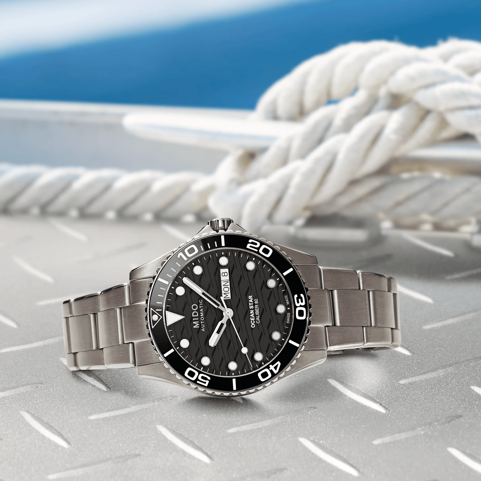 Mido Ocean Star 200C Titanium Black Dial Men's Watch M0424304405100
