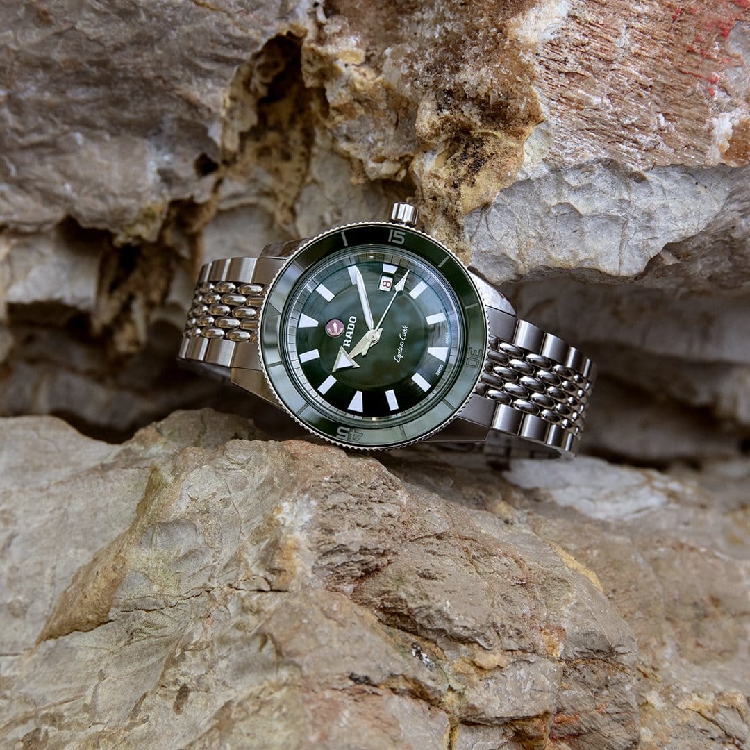 RADO Captain Cook Automatic 42mm Green Dial Stainless Steel Men's Watch R32505313