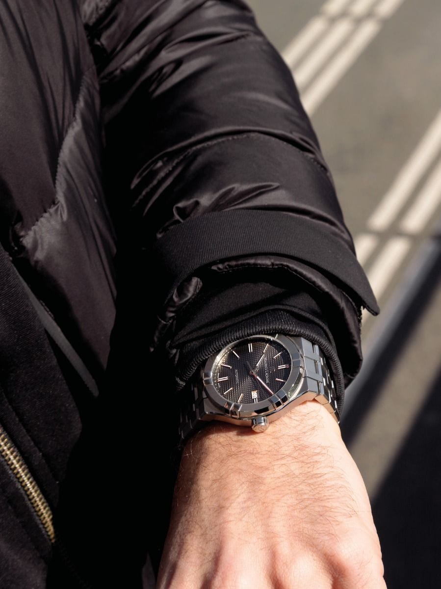 Maurice Lacroix AIKON 42mm Automatic Grey Dial + Extra Strap Men's Watch AI6008-SS002-331-2