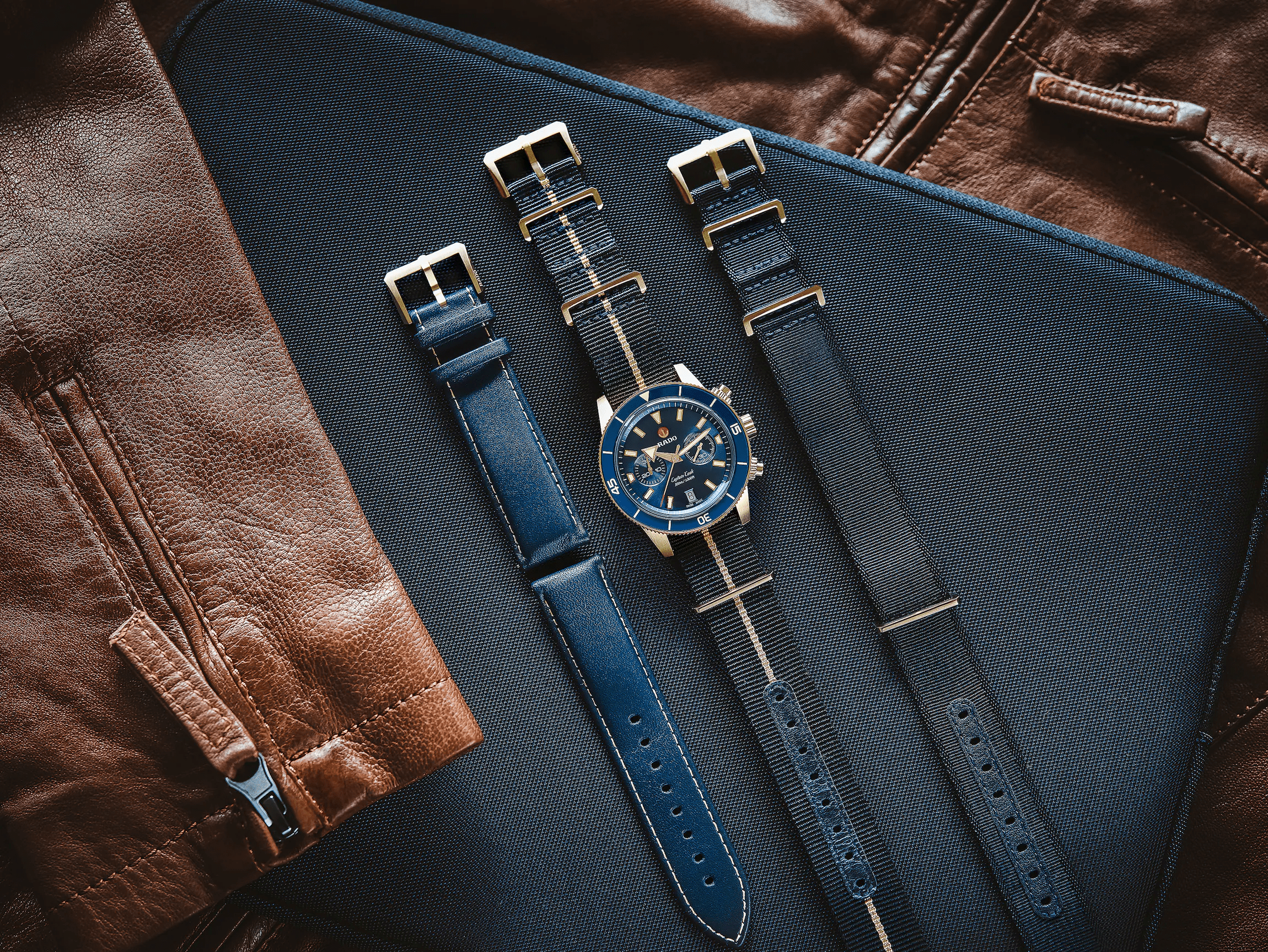 RADO Captain Cook Automatic Chronograph 43mm Bronze Men's Watch R32146208