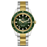 RADO Captain Cook Automatic 42mm Yellow Gold-Green Men's Watch R32138303