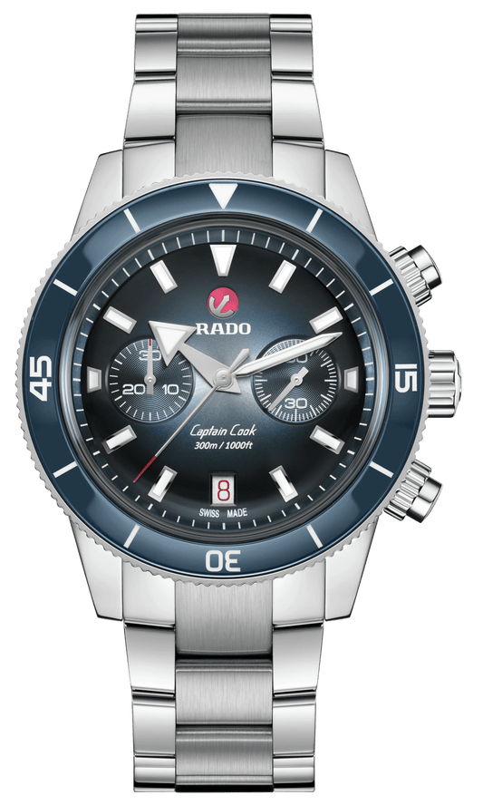 RADO Captain Cook Automatic Chronograph 43mm Blue Men's Watch R32145208
