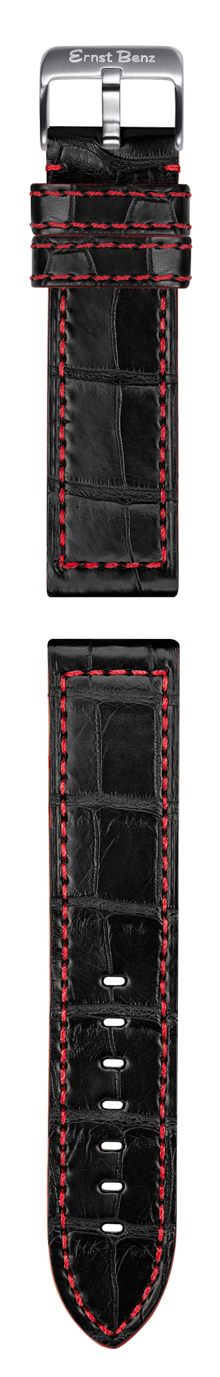 Ernst Benz Chronolunar Officer DLC 47mm Black Dial Men's Watch GC10381-DLC