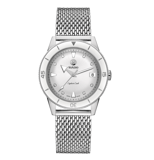 RADO Captain Cook Automatic Diamonds 37mm Mesh Strap Unisex Watch R32500703