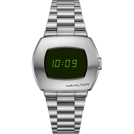 Hamilton American Classic PSR Digital Quartz Green Light Men's Watch H52414131
