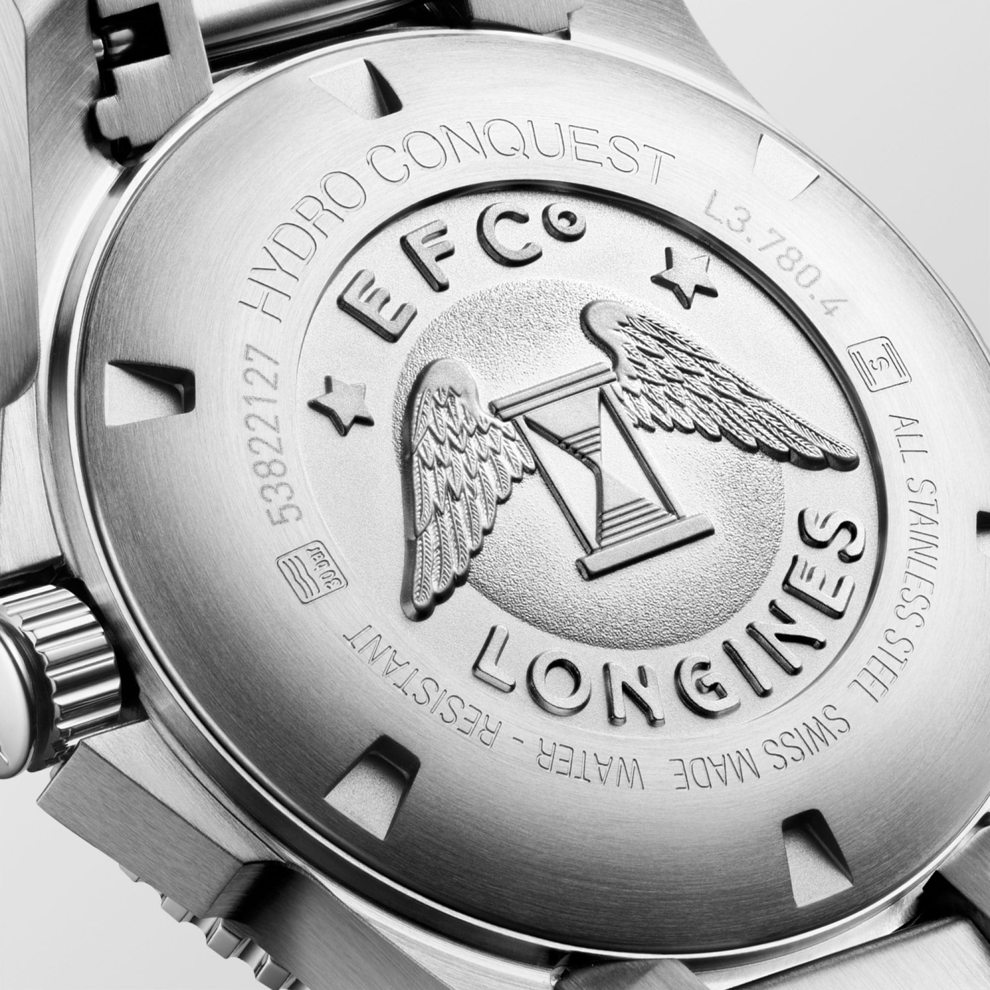 Longines HydroConquest 39mm Black Dial Steel Men's Watch L37804566