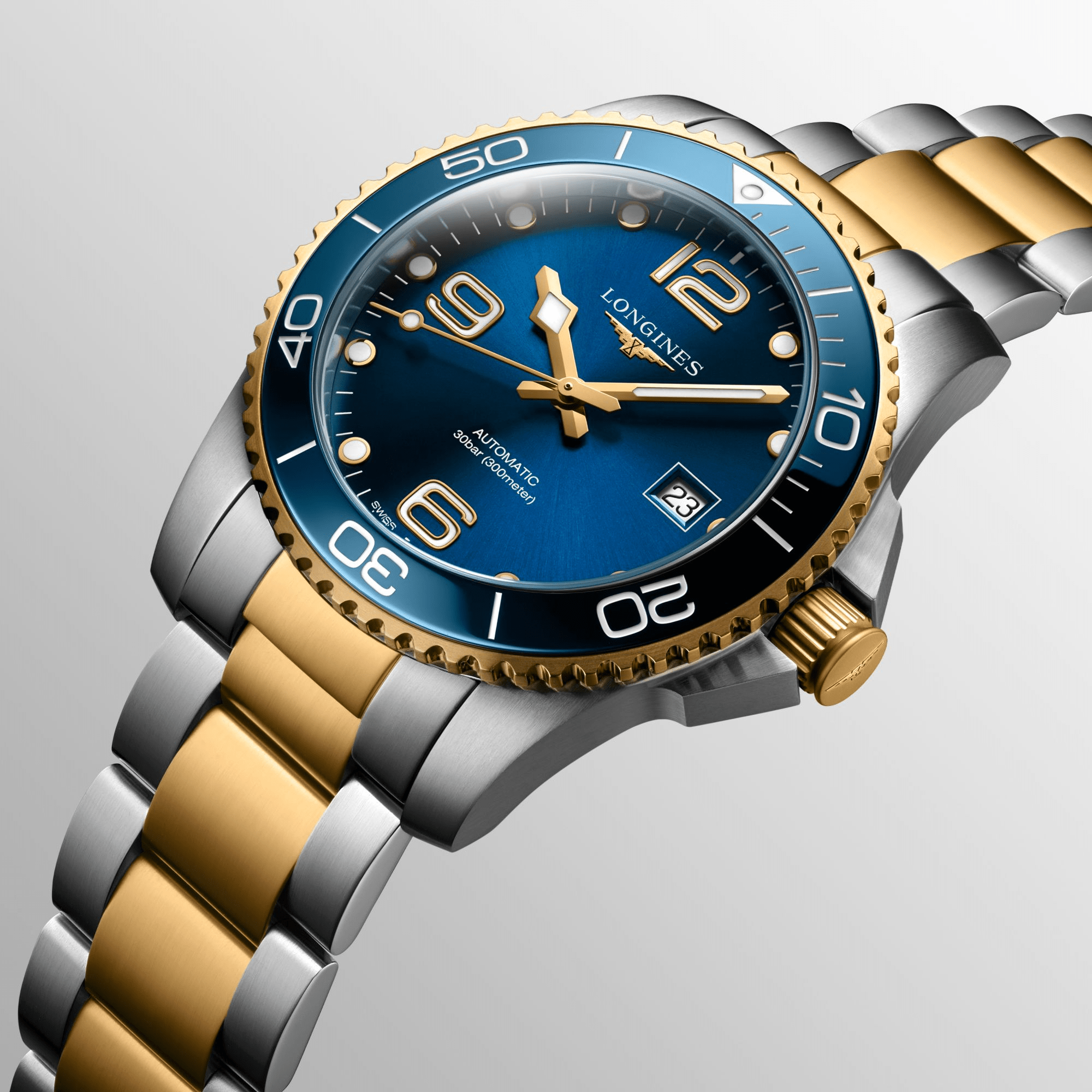 Longines HydroConquest 41mm Blue-Gold Steel Men's Watch L37813967