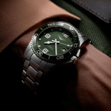 Longines HydroConquest 43mm Green Matt Dial Stainless Steel Men's Watch L37824066