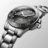 Longines HydroConquest 43mm Sunray Grey Stainless Steel Men's Watch L37824766