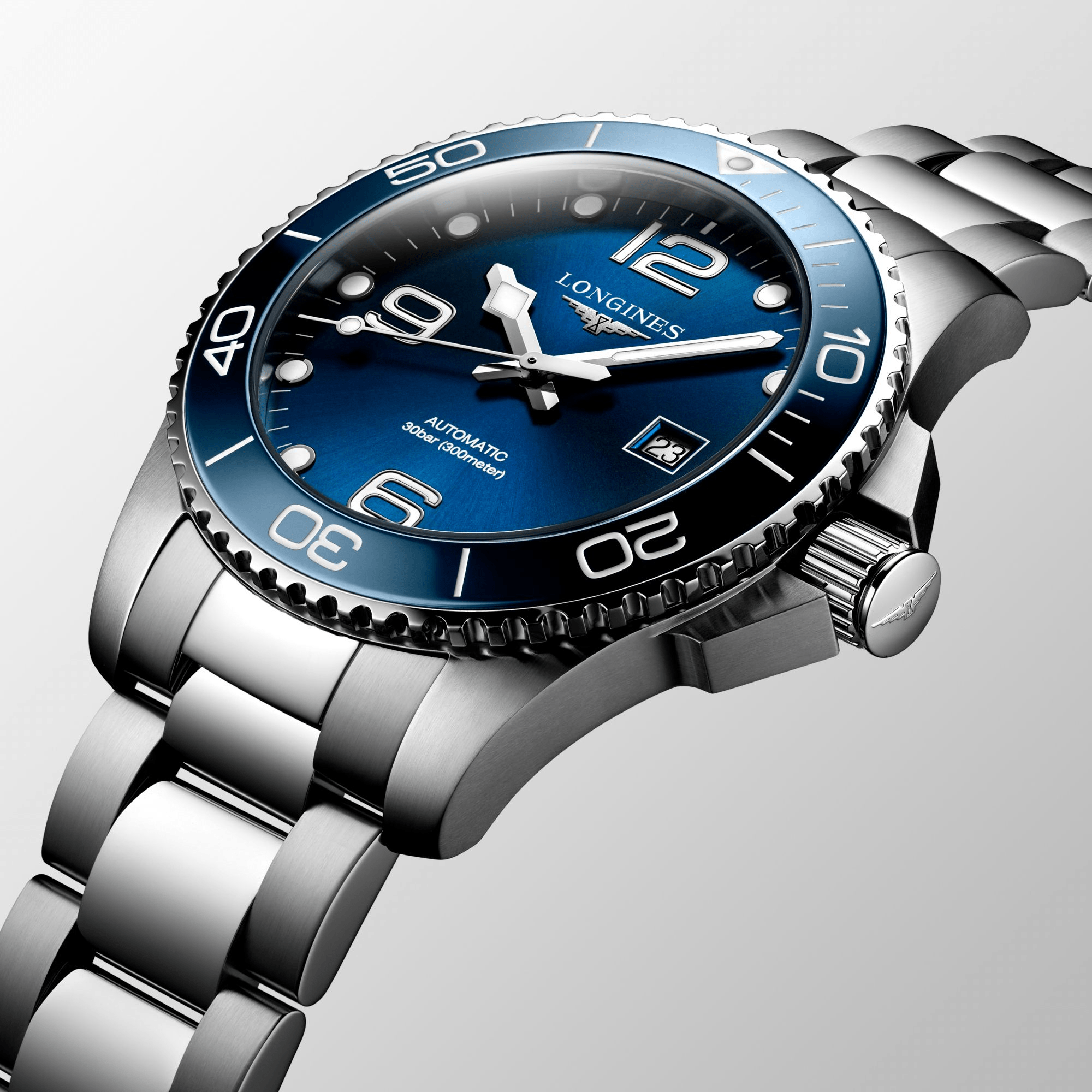Longines HydroConquest 43mm Blue Dial Stainless Steel Men's Watch L37824966