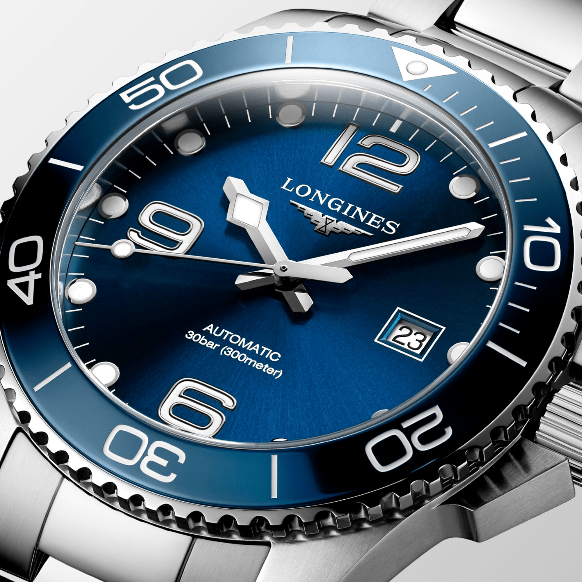 Longines HydroConquest 43mm Blue Dial Stainless Steel Men's Watch L37824966