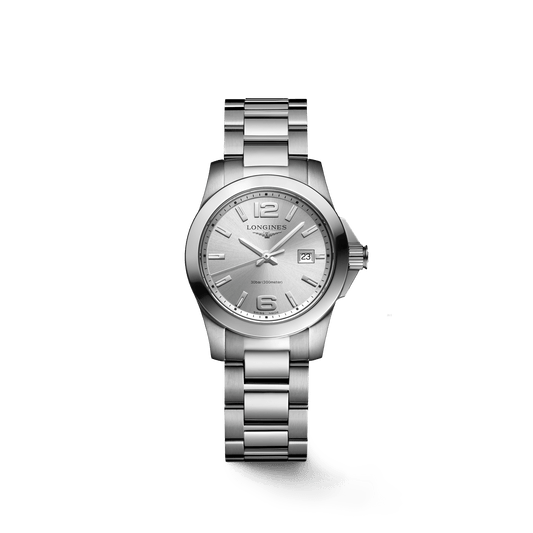 Longines Conquest 29.5mm Stainless Steel Sunray Silver Women's Watch L33764766
