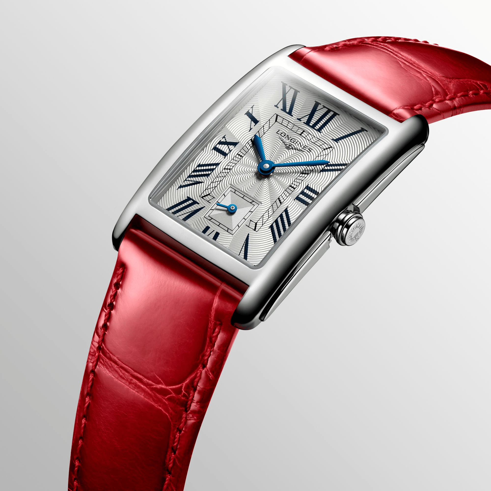 Longines DolceVita 23.3mm Rectangular Red Strap Women's Watch L55124715