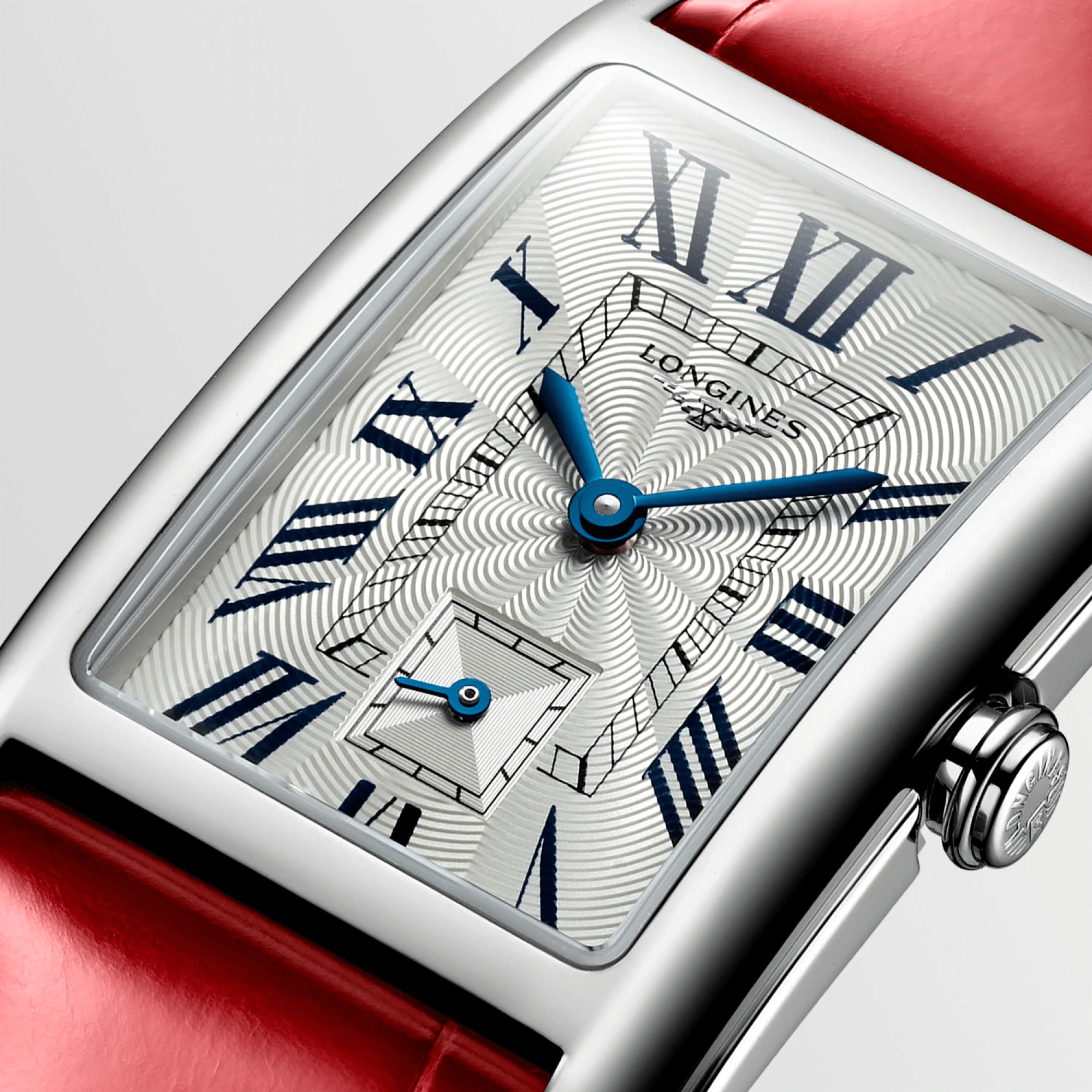 Longines DolceVita 23.3mm Rectangular Red Strap Women's Watch L55124715