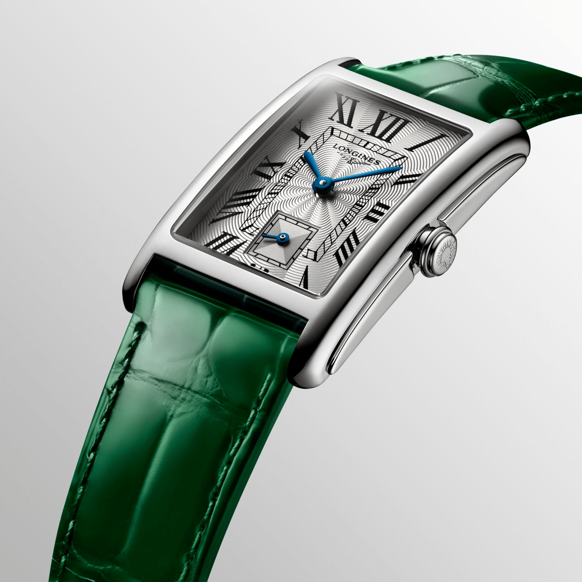 Longines DolceVita 23.3mm Rectangular Green Strap Women's Watch L5512471A