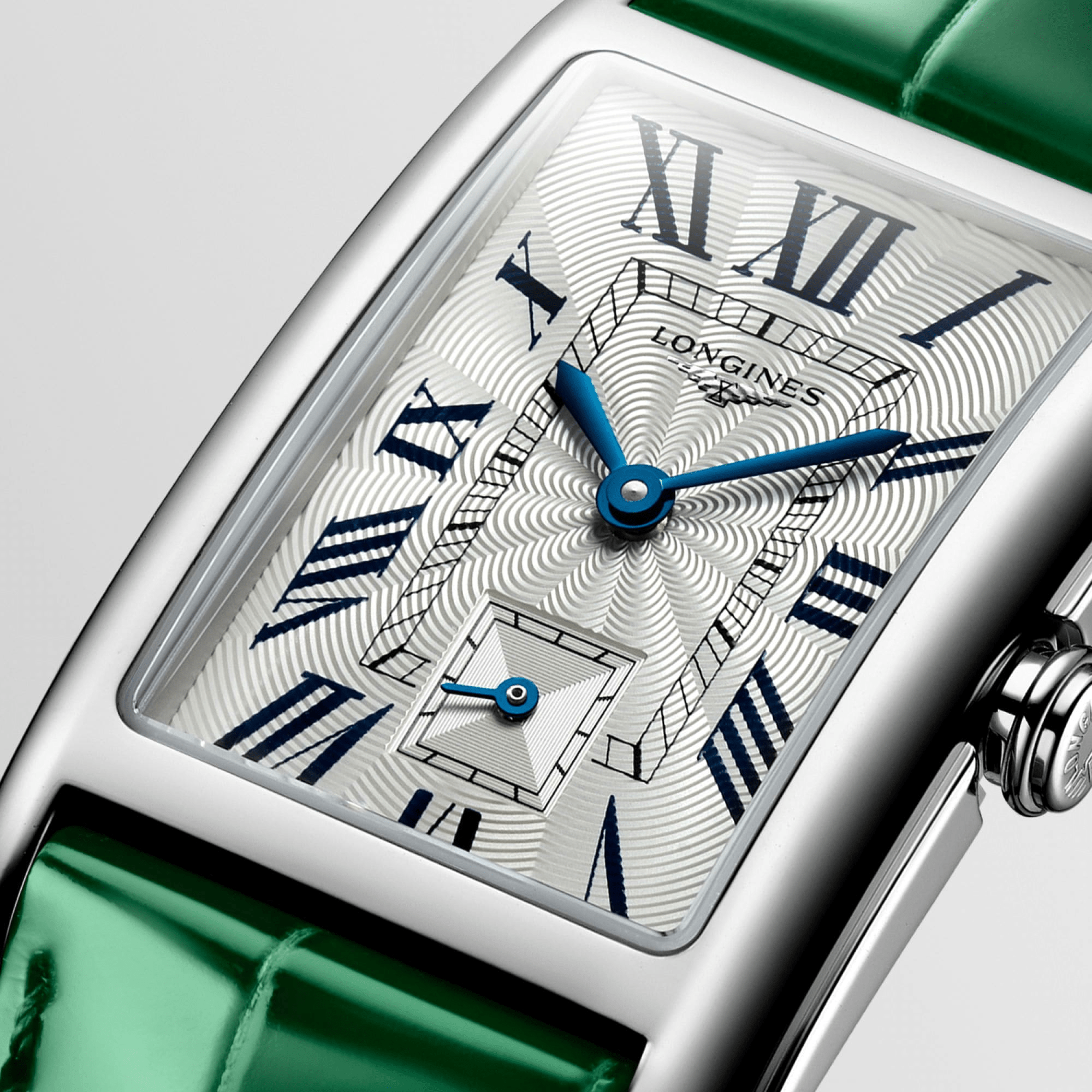 Longines DolceVita 23.3mm Rectangular Green Strap Women's Watch L5512471A