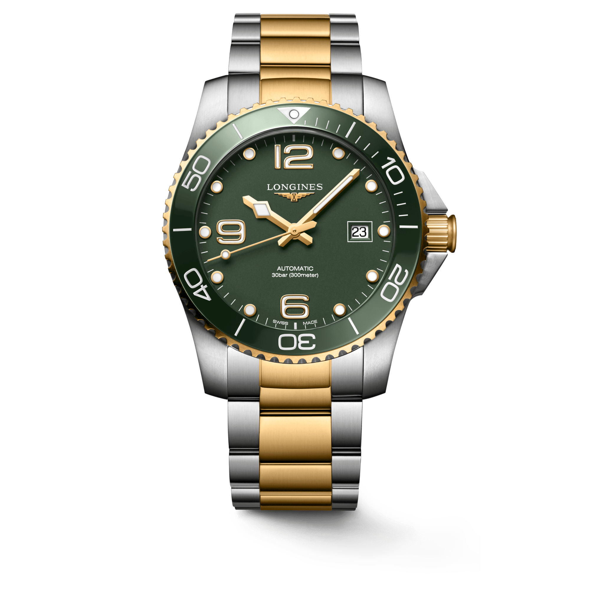 Longines HydroConquest 41mm PVD Stainless Steel Green Matt Men's Watch L37813067