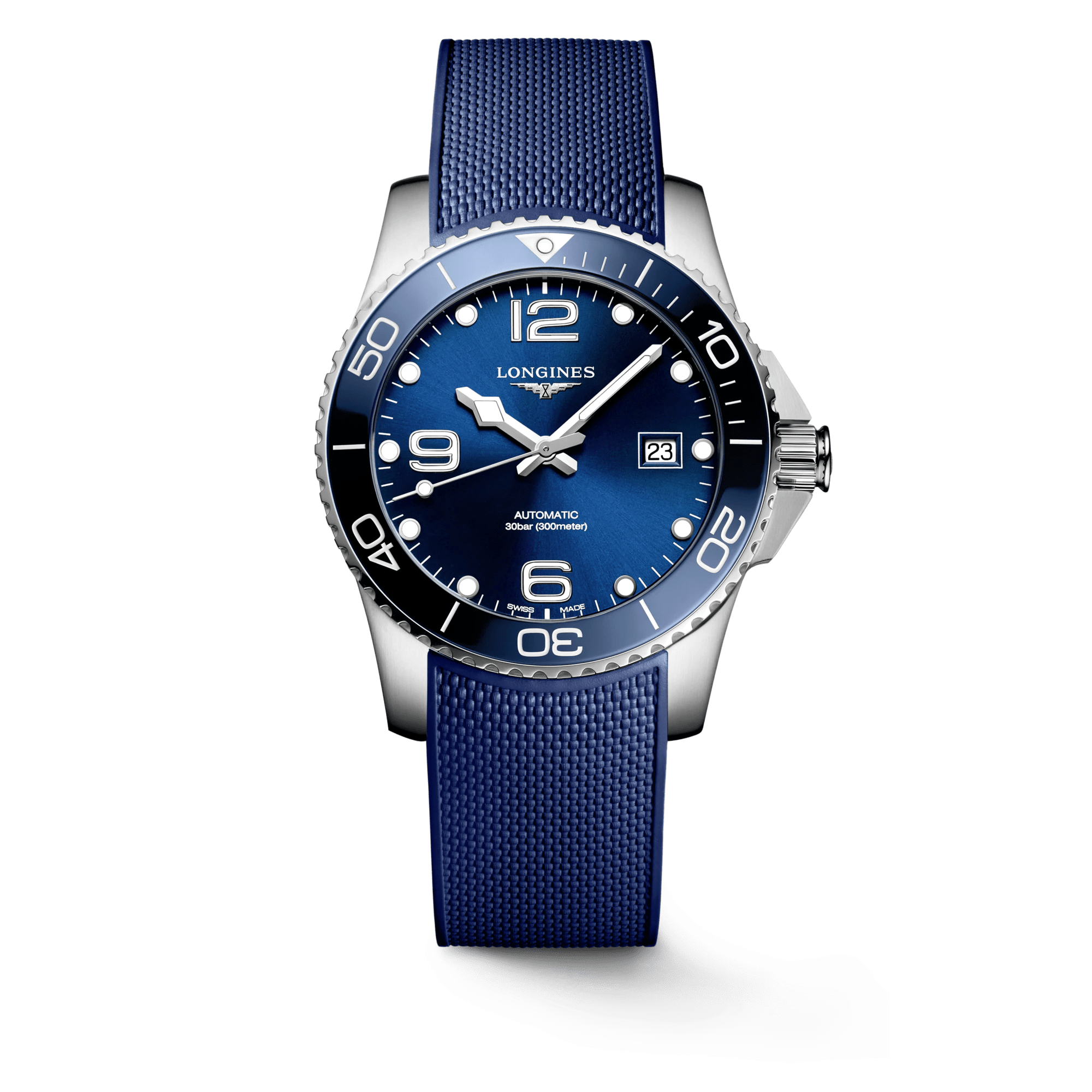 Longines hydroconquest rubber strap price sale