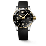 Longines HydroConquest 43mm Black-Gold Rubber Strap Men's Watch L37823569