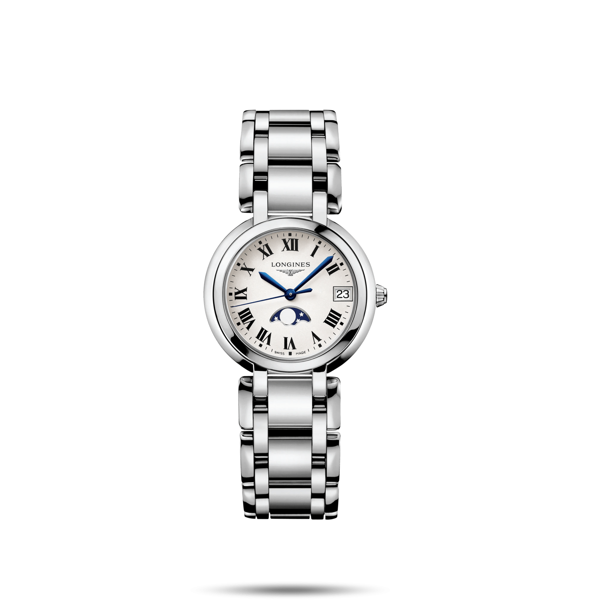 Longines PrimaLuna 30.5mm Stainless Steel Moonphase Women's Watch L81154716