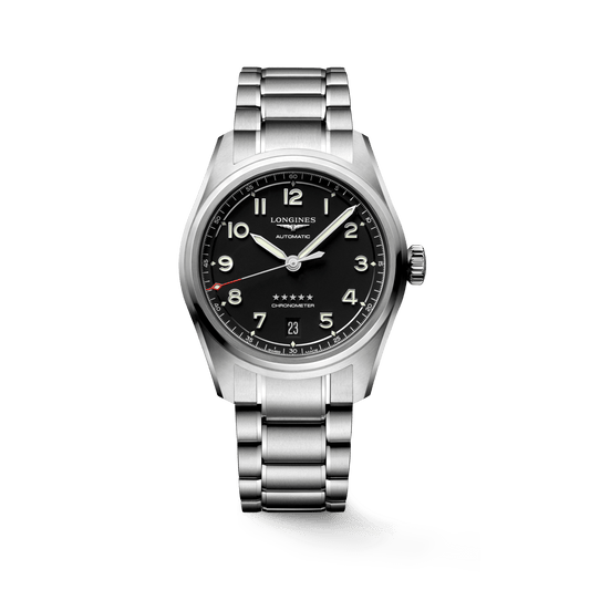 Longines Spirit 37mm Chronometer Black Dial Steel Unisex Watch L34104536