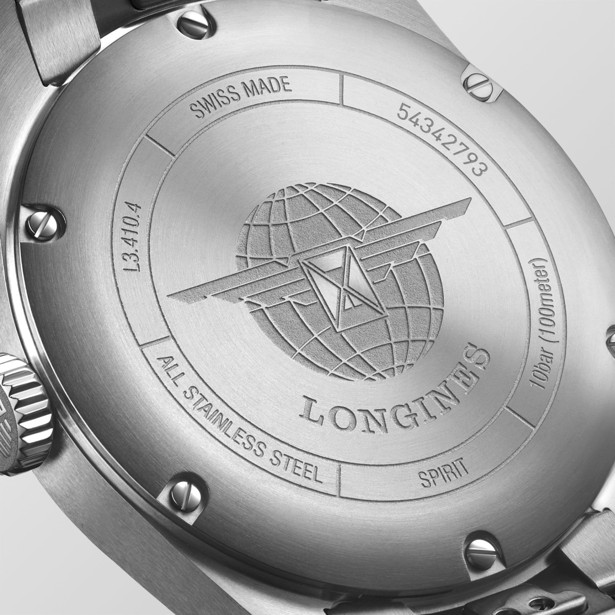 Longines Spirit 37mm Chronometer Champagne Dial Steel Unisex Watch L34104636
