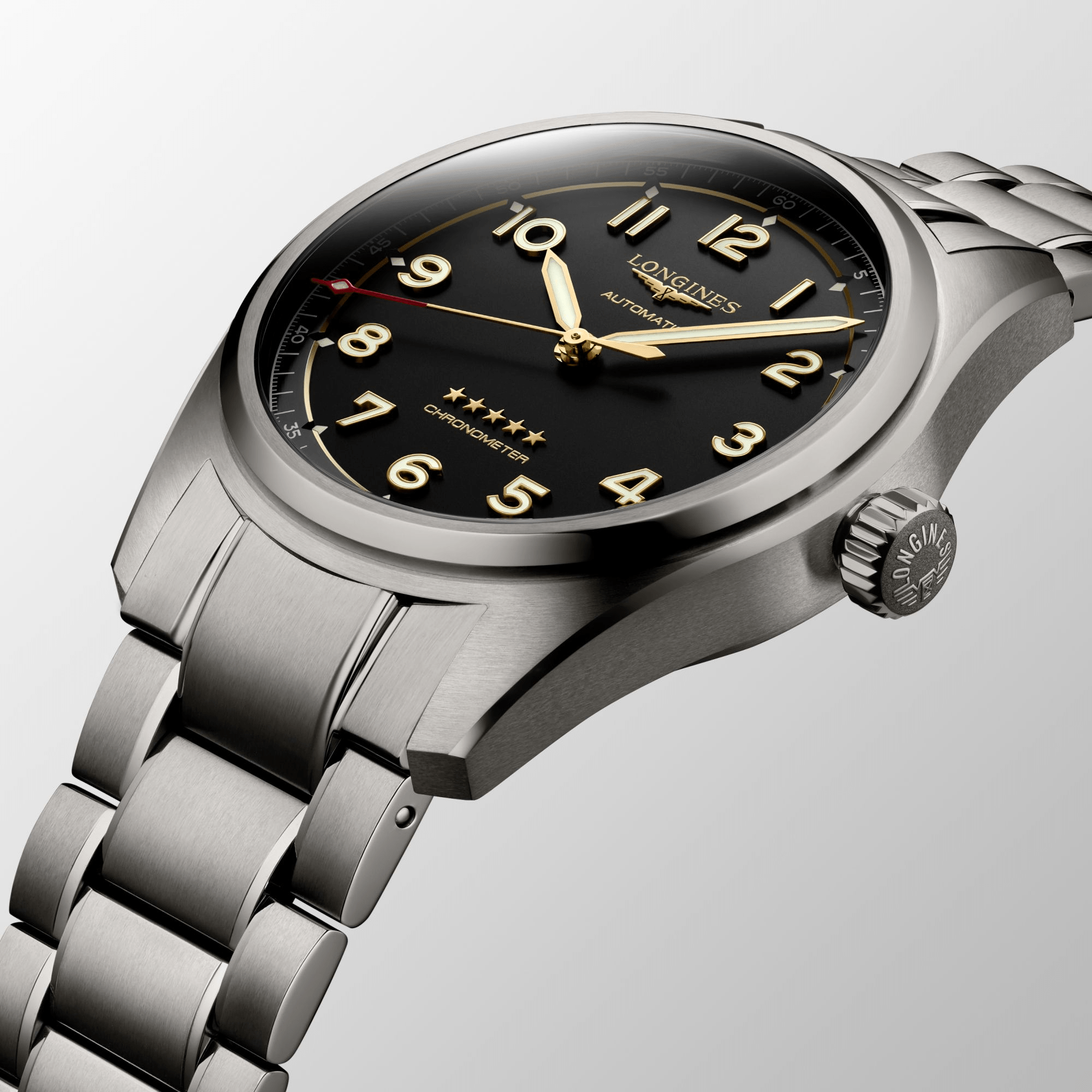 Longines Spirit 42mm Chronometer Titanium Men's Watch L38111536