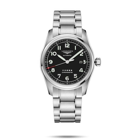 Longines Spirit 42mm Chronometer Black Dial Steel Men's Watch L38114536